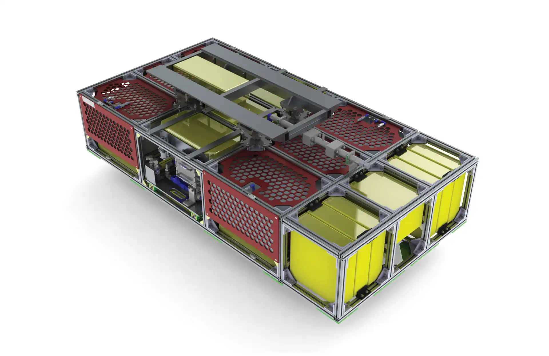 High Low ROV skid shear system designed to cut 6 58 inch drill pipe demonstrating rapid subsea intervention and emergency pipe cutting capabilities