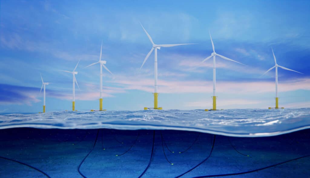 Wind mills offshore wind