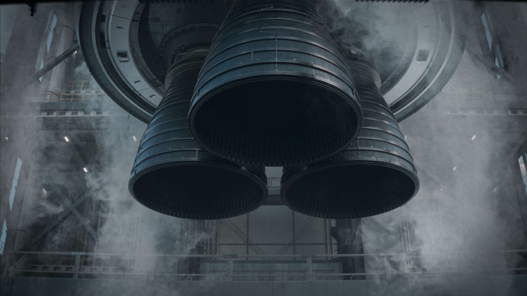 Close up shot of rocket engine Space Exploration Launch