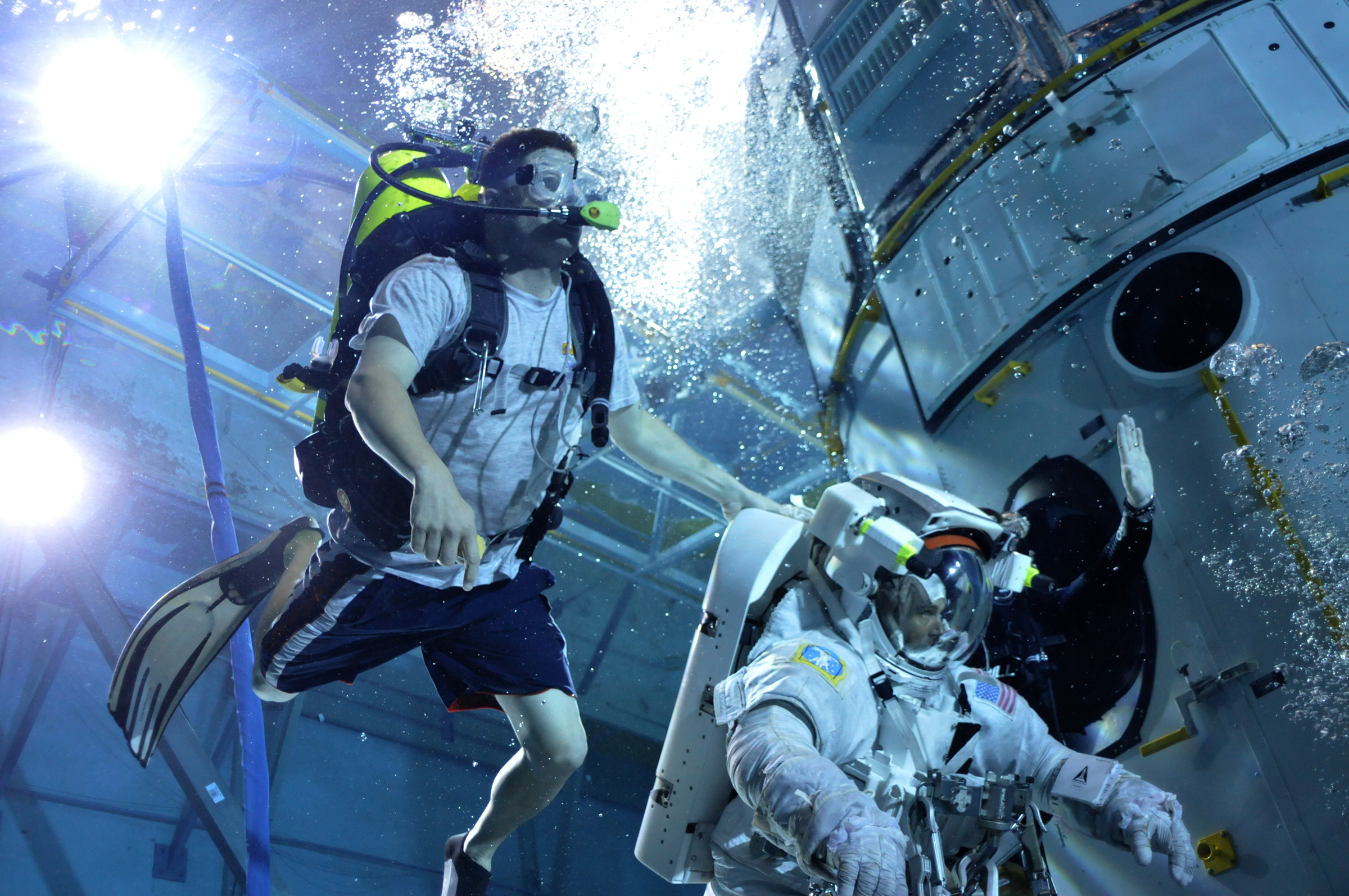 NBL1463 Diver supports astronaut training at NASAs Neutral Buoyancy Laboratory NBL