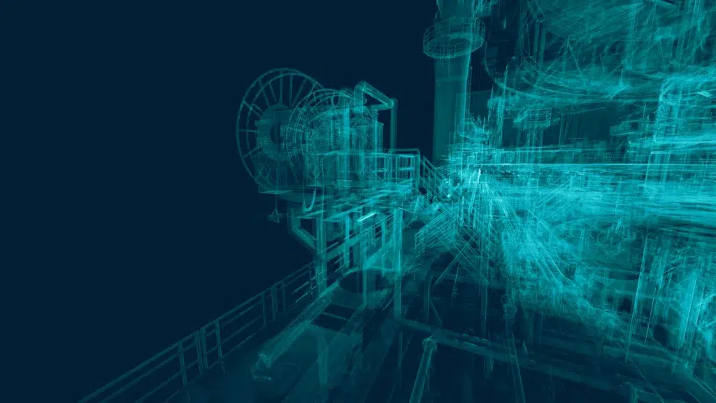 Digital X ray visualization of a vessel