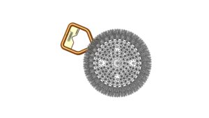 Bottom view of a 10‑inch Multipurpose Cleaning Tool with circular brush and angled handle