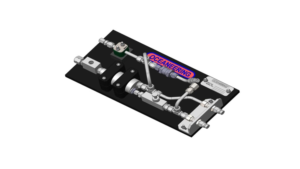 Isometric view of the 10K Intensifier Panel with connections and panel layout