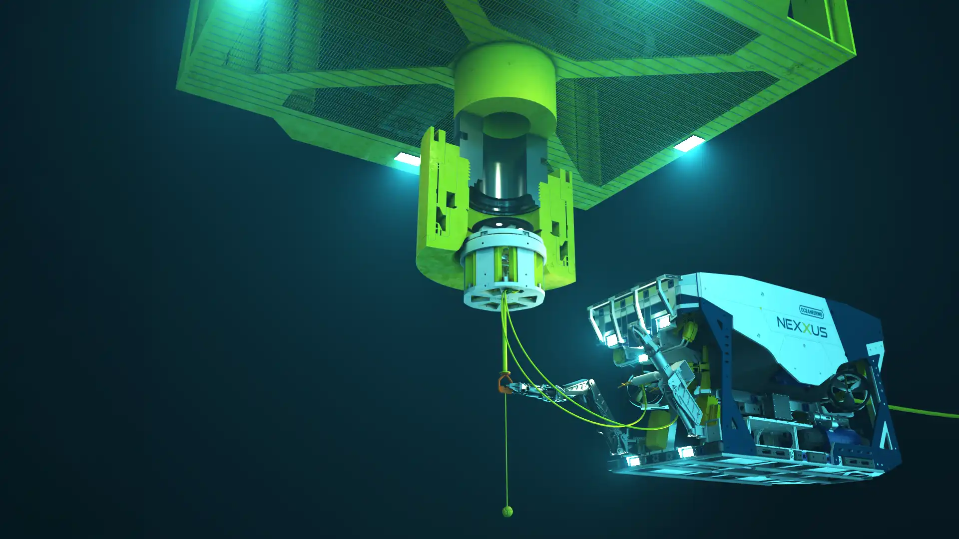 Nexxus ROV places cleaning tool into a BOP subsea
