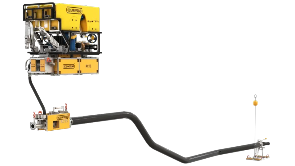 ROV Cuttings and Transport System with suction module discharge pipe and discharge valve