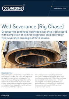 Case Study Well Severance Rig Chase
