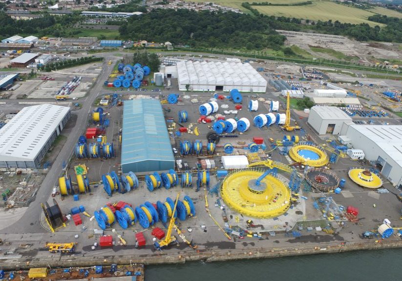 The umbilicals and cable manufacturing facility in Rosyth, Scotland.