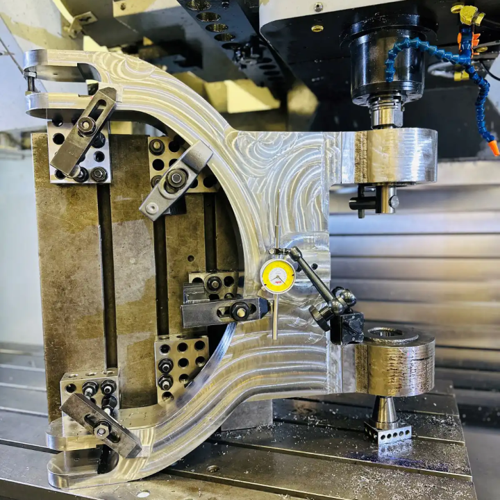 Hatch yoke broaching operation on a CNC mill