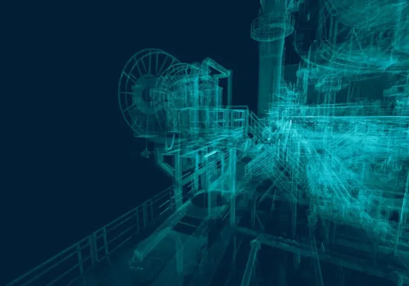 Digital X-ray visualization of a vessel.