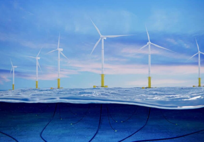Wind mills offshore wind